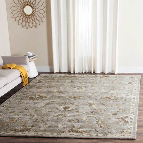 Safavieh Handmade Bella Light Grey/ Multi Wool Rug - 8' x 10'