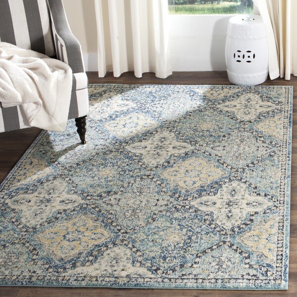 Safavieh Evoke Vintage Light Blue/ Ivory Distressed Rug - 8' x 10'