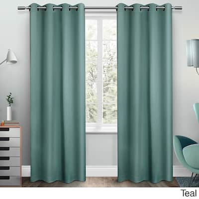 Porch & Den Boosalis Sateen Twill Blackout Curtain Panel Pair