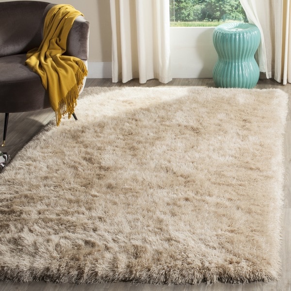 Safavieh Handmade Venice Shag Champagne Area Rug - 8' x 10'