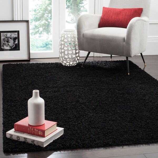 Safavieh Athens Shag Black Area Rug - 8' x 10'