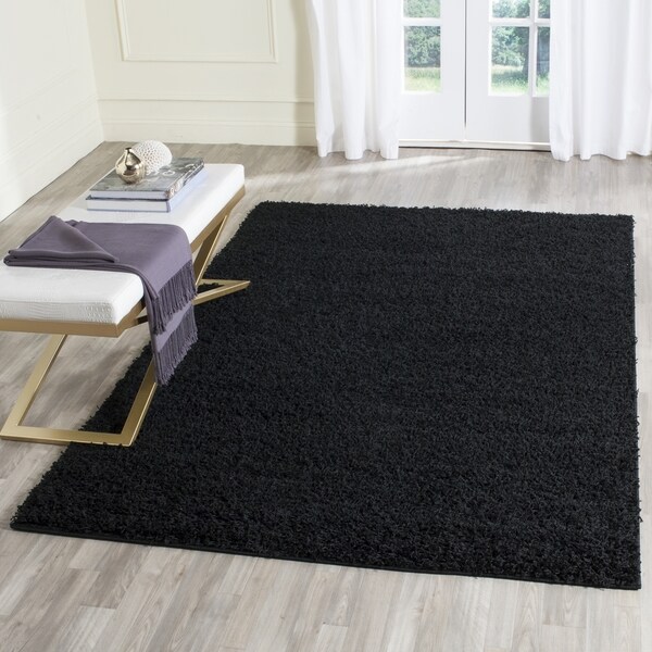 Safavieh Athens Shag Black Area Rug - 8' x 10'