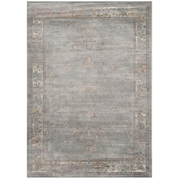 Safavieh Vintage Oriental Grey Distressed Silky Viscose Rug - 10' x 14'
