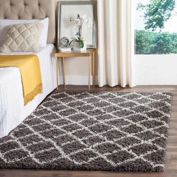 Safavieh Dallas Dark Grey Ivory Trellis Large Area Rug Safavieh Dallas Dark Grey Ivory Trellis Large Area Rug 10 X27