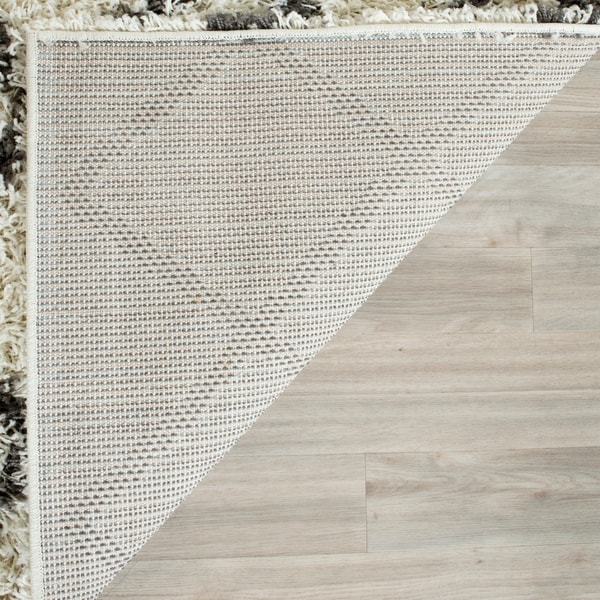 Safavieh Dallas Shag Ivory/ Dark Green Trellis Large Area Rug - 10' x 14'