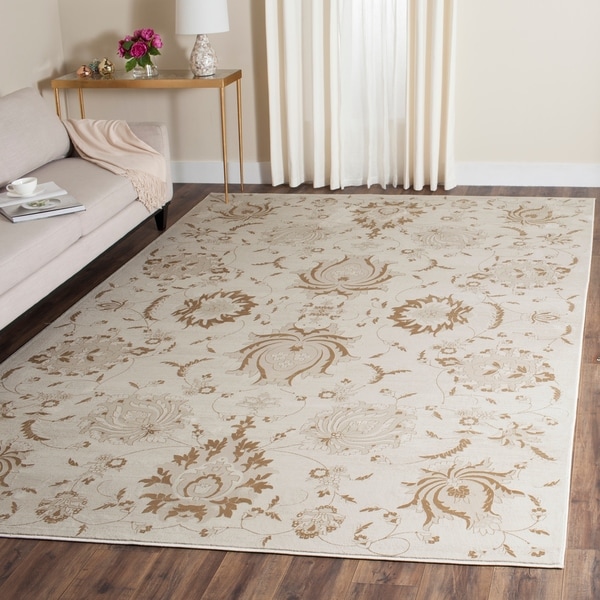 Safavieh Vintage Cream/ Camel Distressed Rug - 9' x 12'