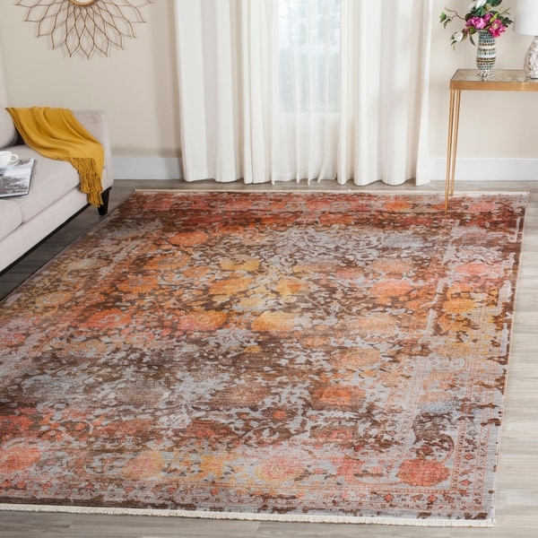 Safavieh Vintage Persian Brown/ Multi Distressed Rug - 8' x 10'
