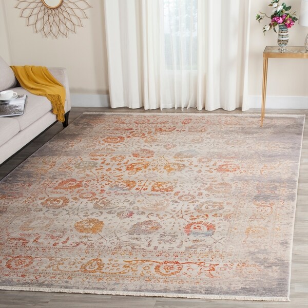 Safavieh Vintage Persian Grey/ Multi Distressed Silky Rug - 8' x 10'