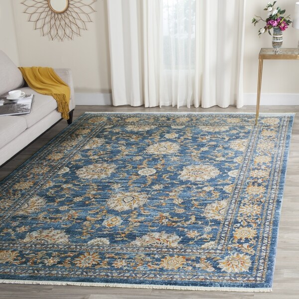 Safavieh Vintage Persian Turquoise/ Multi Distressed Silky Rug - 9' x 11'7