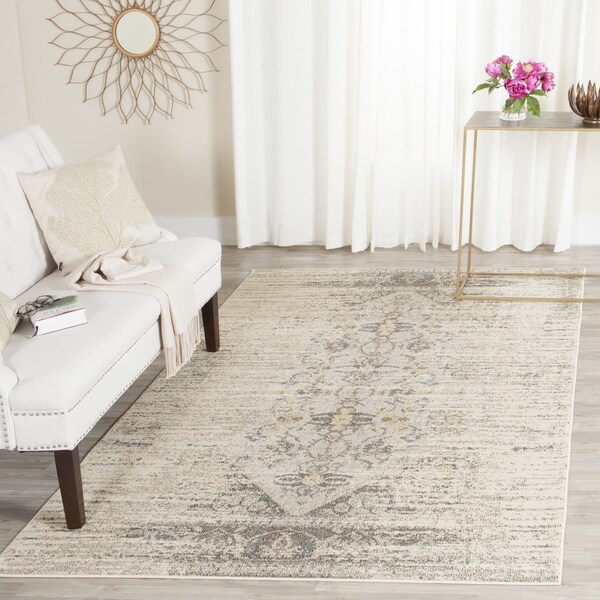 Safavieh Monaco Vintage Chic Distressed Grey/ Multi Rug - 8' X 11'