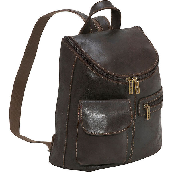 Shop LeDonne Leather Women&#39;s Distressed Leather Fashion Backpack - Free Shipping Today ...