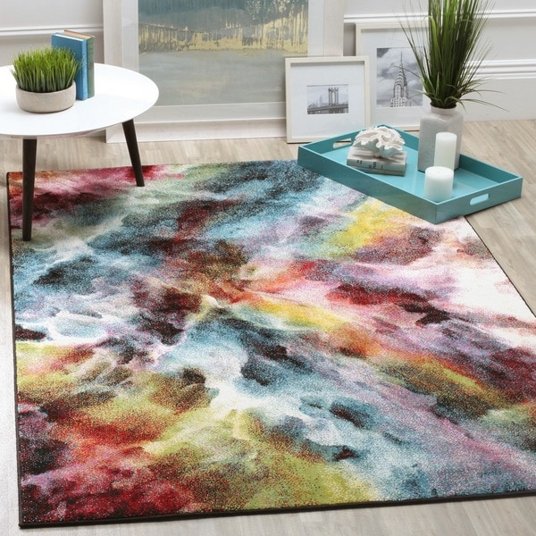 Safavieh Galaxy Watercolor Vintage Multi Rug 8 X 10