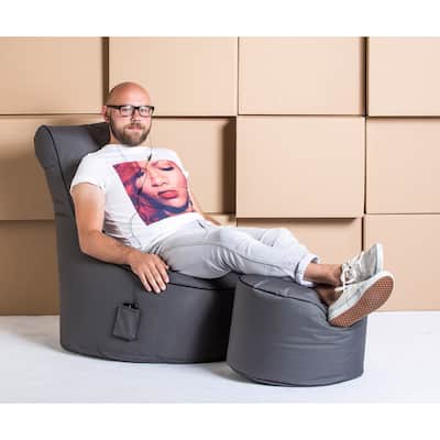 Sitting Point Oxford Fabric Swing Brava Bean Bag