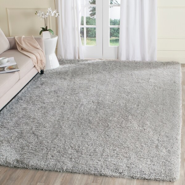 Safavieh Supreme Shag Silver Polyester Rug - 8' x 10'