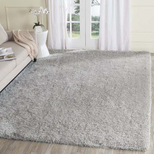Safavieh Supreme Shag Silver Polyester Rug - 8' x 10'