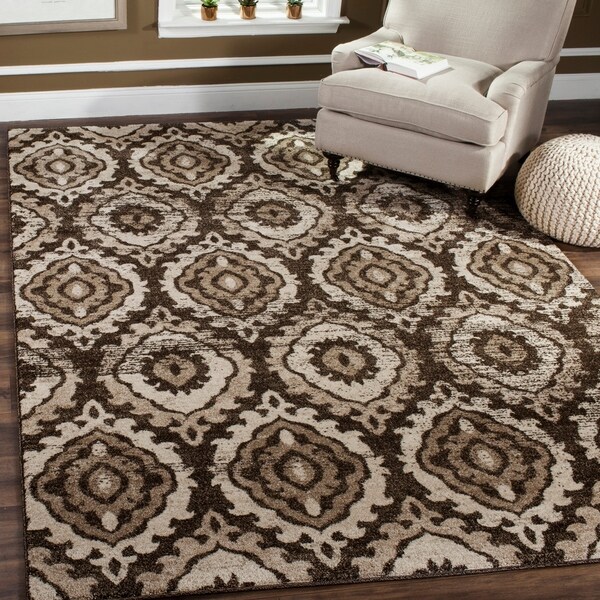 Safavieh Tunisia Brown/ Cream Rug - 9' x 12'