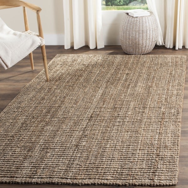 Safavieh Casual Natural Fiber Hand Woven Grey Chunky Safavieh Casual Natural Fiber Hand Woven Grey Chunky Thick Jute Rug 9