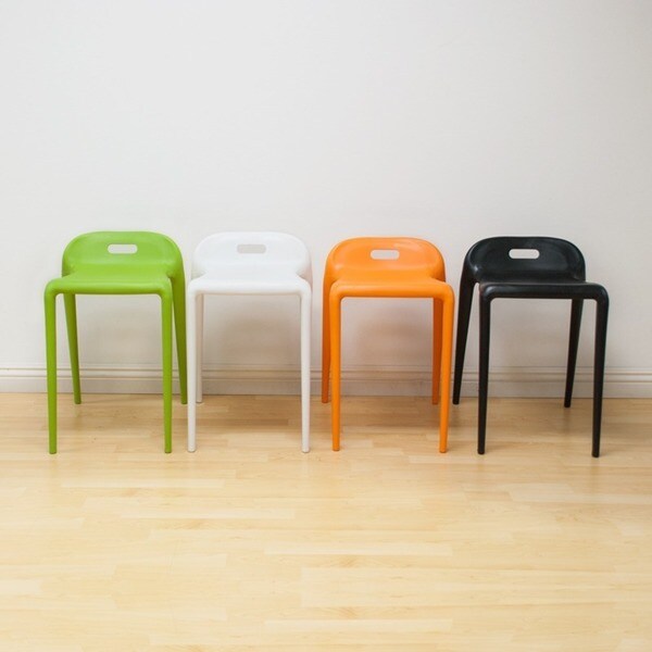 Mod Made E Z Modern 22 Inch High Stacking Stool Chair Set Of 2 Mod Made E Z Modern 22 Inch High Stacking Stool Chair Set Of 2