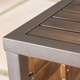 preview thumbnail 7 of 8, Milos Acacia Wood 3-piece Outdoor Bistro Bar Set by Christopher Knight Home