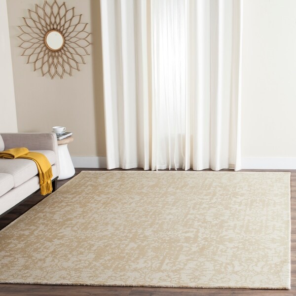 Safavieh Handmade Restoration Vintage Ivory / Sand Wool Distressed Rug - 8' x 10'