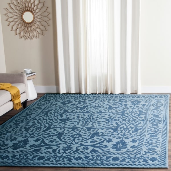 Safavieh Handmade Restoration Vintage Blue/ Dark Blue Wool Rug - 8' x 10'