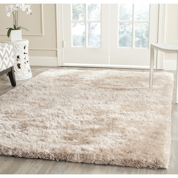 Safavieh Handmade South Beach Champagne Polyester Rug - 10' x 14'