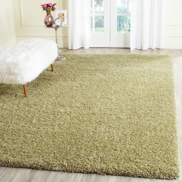 Safavieh California Cozy Plush Green Shag Rug - 8'6 x 12'