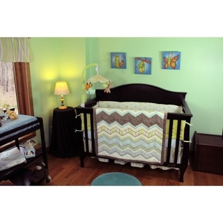 Nurture Imagination Zig Zag Baby 4 Piece Nursery Bedding Set Free Nurture Imagination Zig Zag Baby 4 Piece Nursery Bedding Set