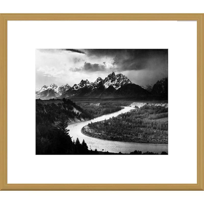 Global Gallery Ansel Adams 'The Tetons - Snake River, Grand Teton ...