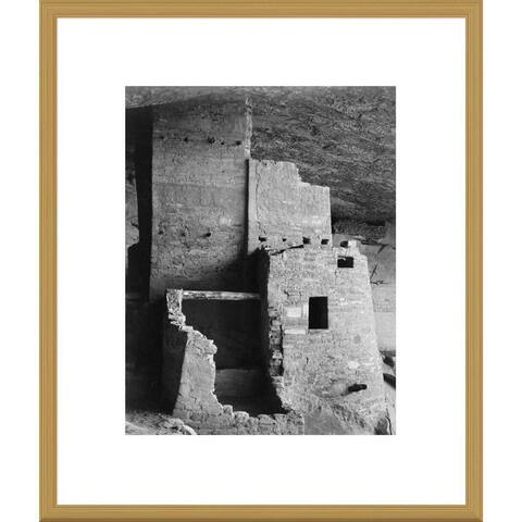 Global Gallery Ansel Adams 'Close-up, Cliff Palace, Mesa Verde National Park, Colorado' Framed Art