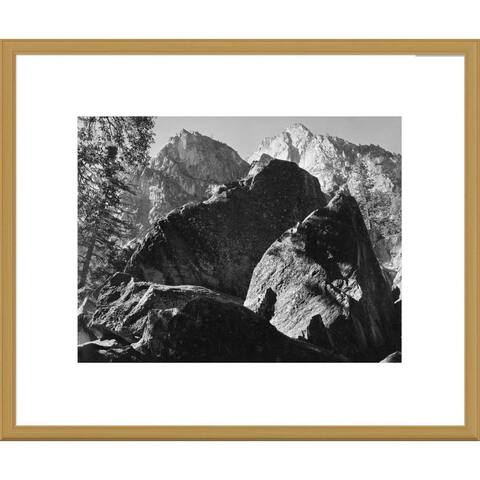 Global Gallery Ansel Adams 'Grand Sentinel, Kings River Canyon, proposed as a national park, Califo