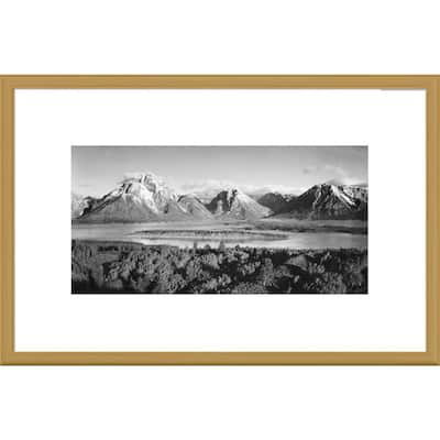 Global Gallery Ansel Adams 'Mt. Moran and Jackson Lake from Signal Hill ...