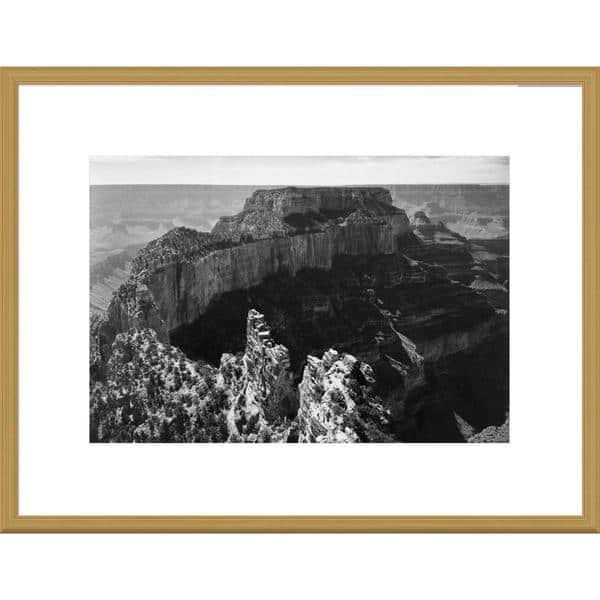 Global Gallery Ansel Adams 'Close-in view of curred cliff, Grand Canyon ...