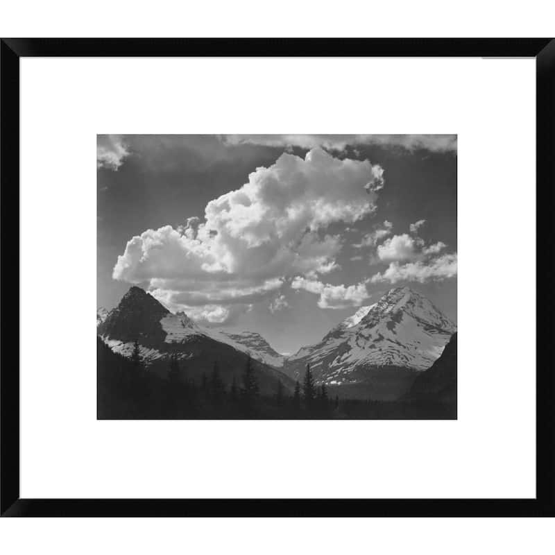 Global Gallery Ansel Adams 'Trees in Glacier National Park, Montana ...