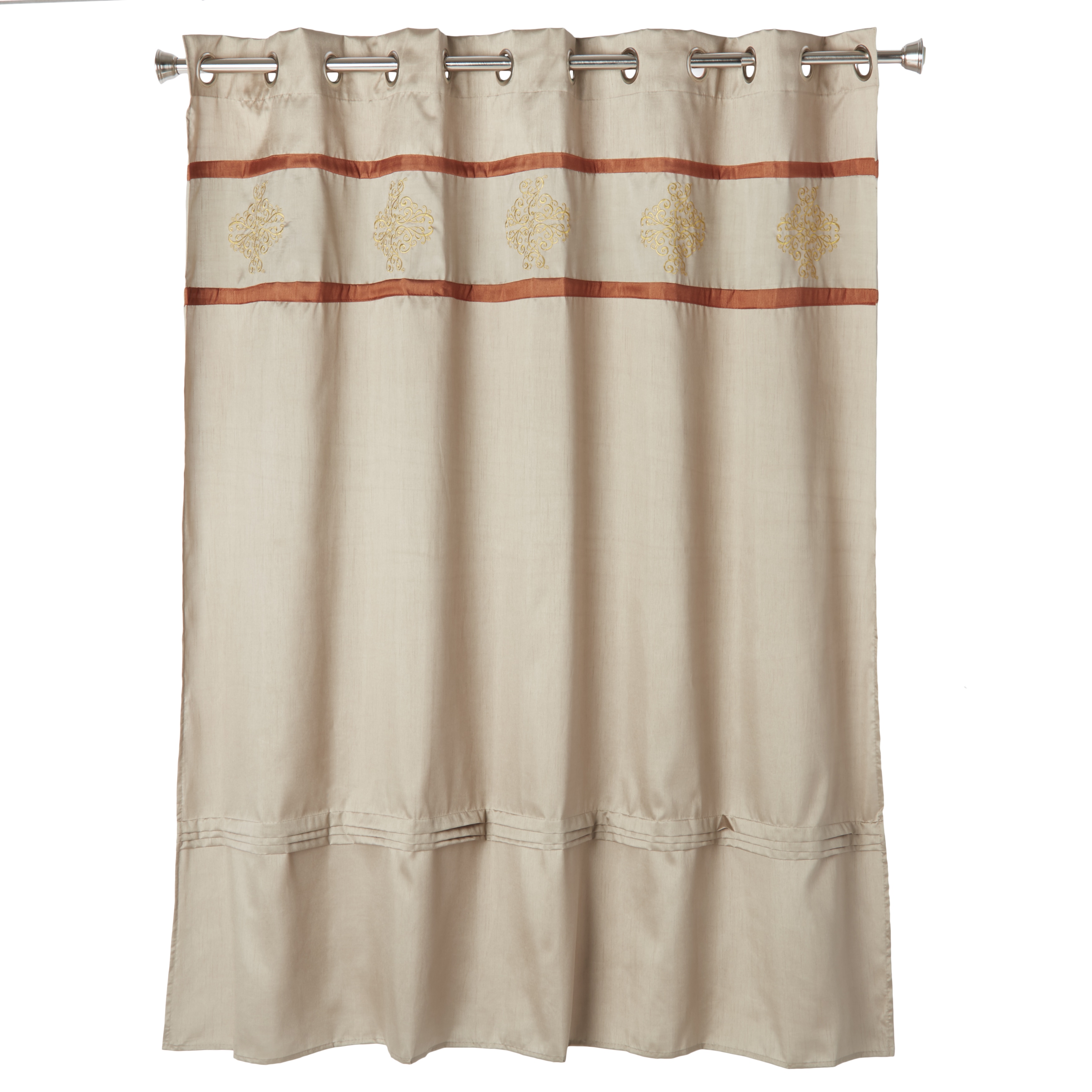 Shop Windsor Home Radcliff Embroidered Shower Curtain With