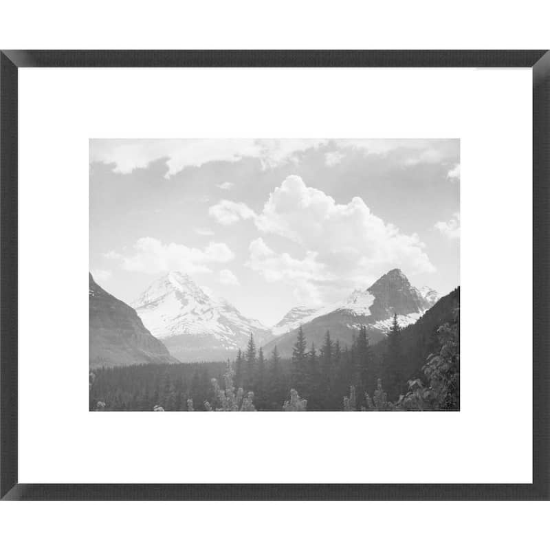 Global Gallery Ansel Adams 'mountains And Clouds, Glacier National Park 