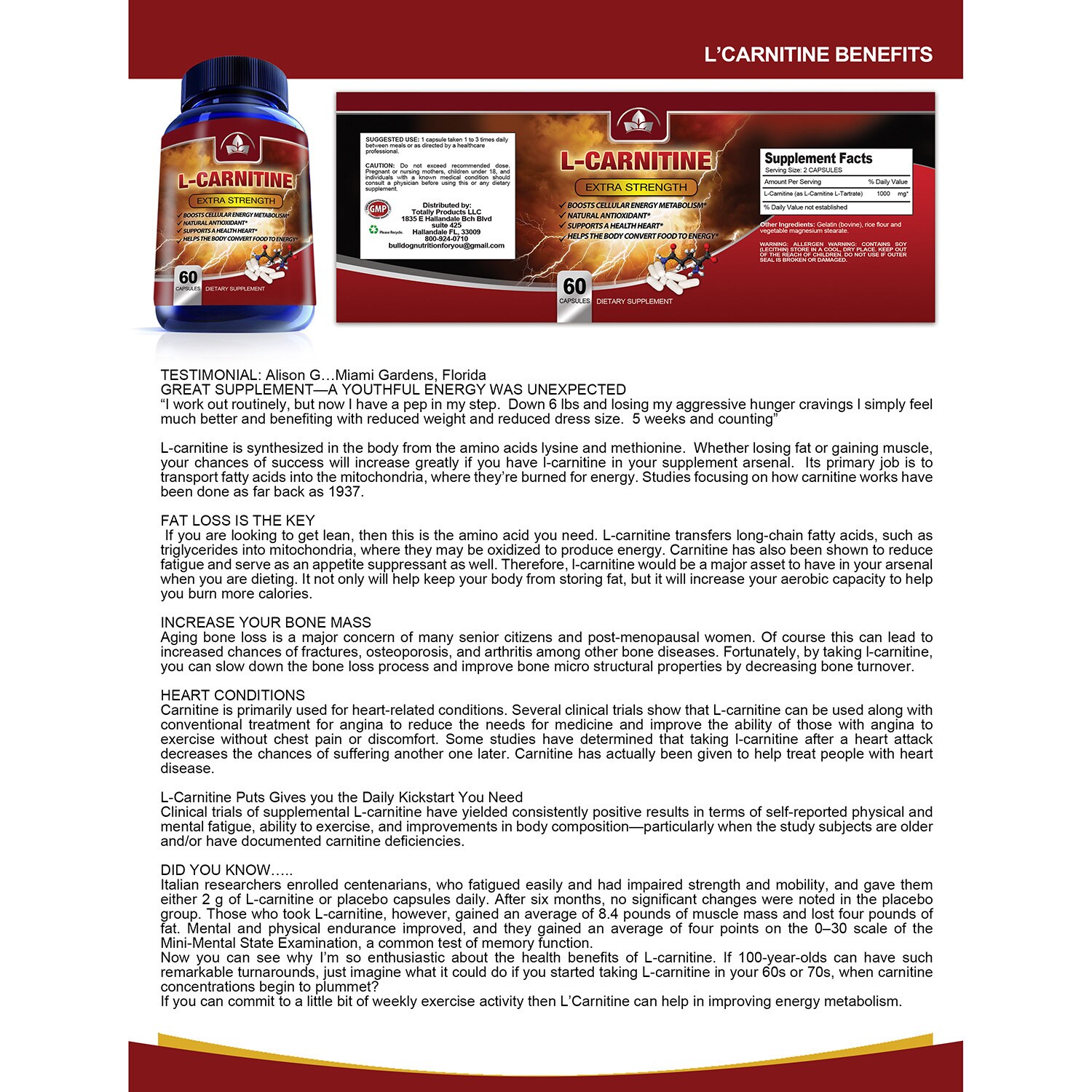 Shop High Potency Apple Cider Vinegar And L Carnitine 2 Piece 90