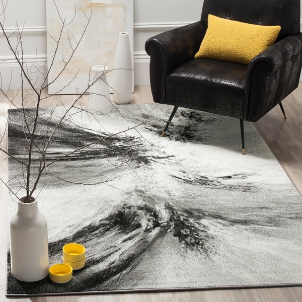 Safavieh Glacier Contemporary Abstract Grey/ Multi Area Rug - 8' x 10'