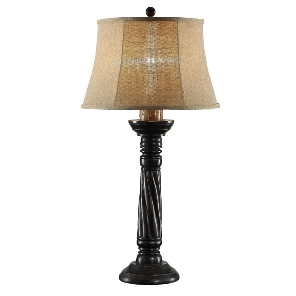 Barley Twist Antique Black 34 Inch Table Lamp Free Shipping Barley Twist Antique Black 34 Inch Table Lamp