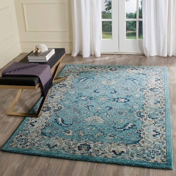 Shop Safavieh Carmel Vintage Turquoise/ Beige Distressed ...