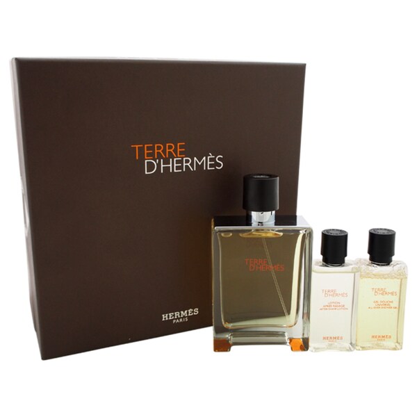 Shop Hermes Terre D'Hermes Men's 3-piece Gift Set - Free Shipping Today ...