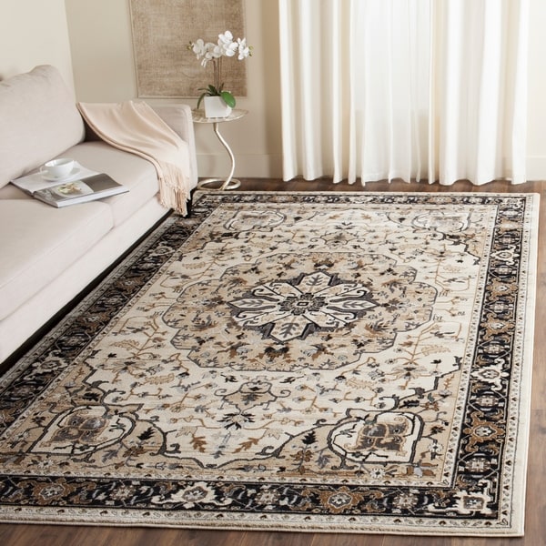 Safavieh Lyndhurst Traditional Oriental Cream/ Navy Rug - 8' x 10'
