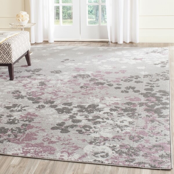 Safavieh Adirondack Vintage Floral Light Grey / Purple Rug - 8' x 10'