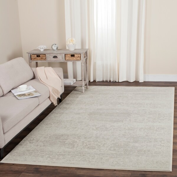 Safavieh Carnegie Vintage Cream/ Light Grey Distressed Rug - 8' x 10'