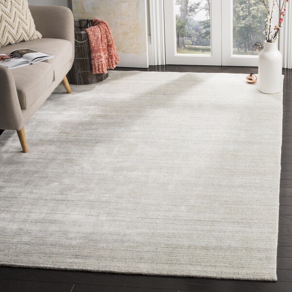 Safavieh Handmade Mirage Modern Tonal Silver Wool/ Viscose Rug - 9' x 12'