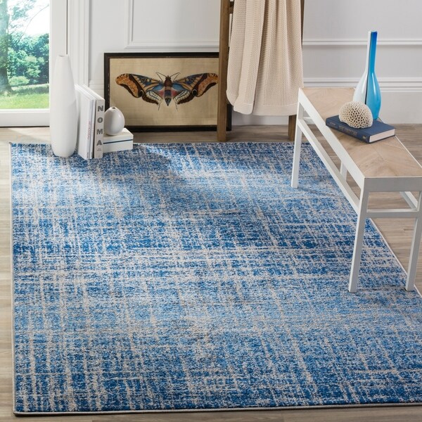 Safavieh Adirondack Modern Abstract Blue/ Silver Rug - 9' x 12'