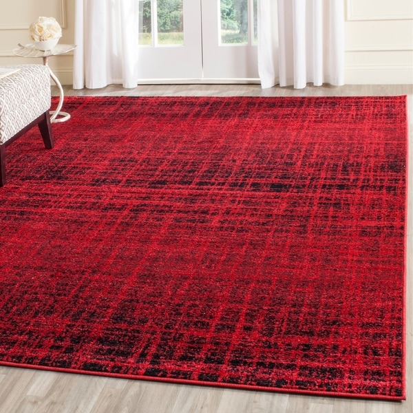 Safavieh Adirondack Modern Abstract Red/ Black Rug - 8' x 10'
