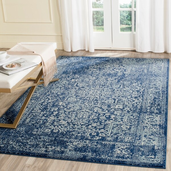 Safavieh Evoke Vintage Oriental Navy / Ivory Distressed Rug - 10' x 14'