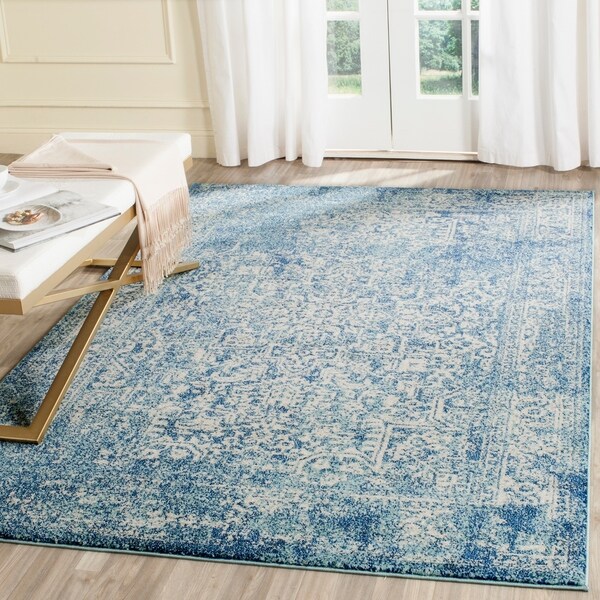 Safavieh Evoke Vintage Oriental Blue/ Ivory Distressed Rug - 10' x 14'