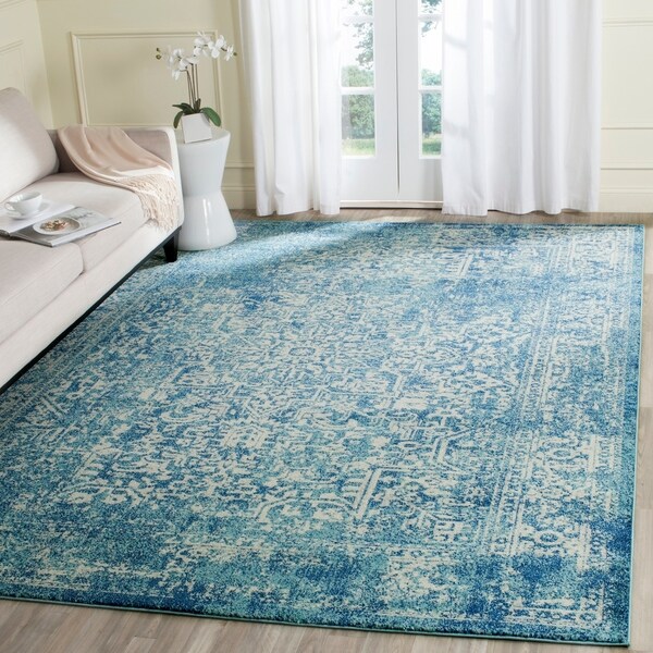 Safavieh Evoke Vintage Oriental Blue/ Ivory Distressed Rug - 9' x 12'